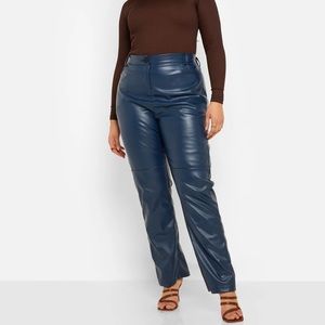 REBDOLLS faux leather navy pants - size 3x